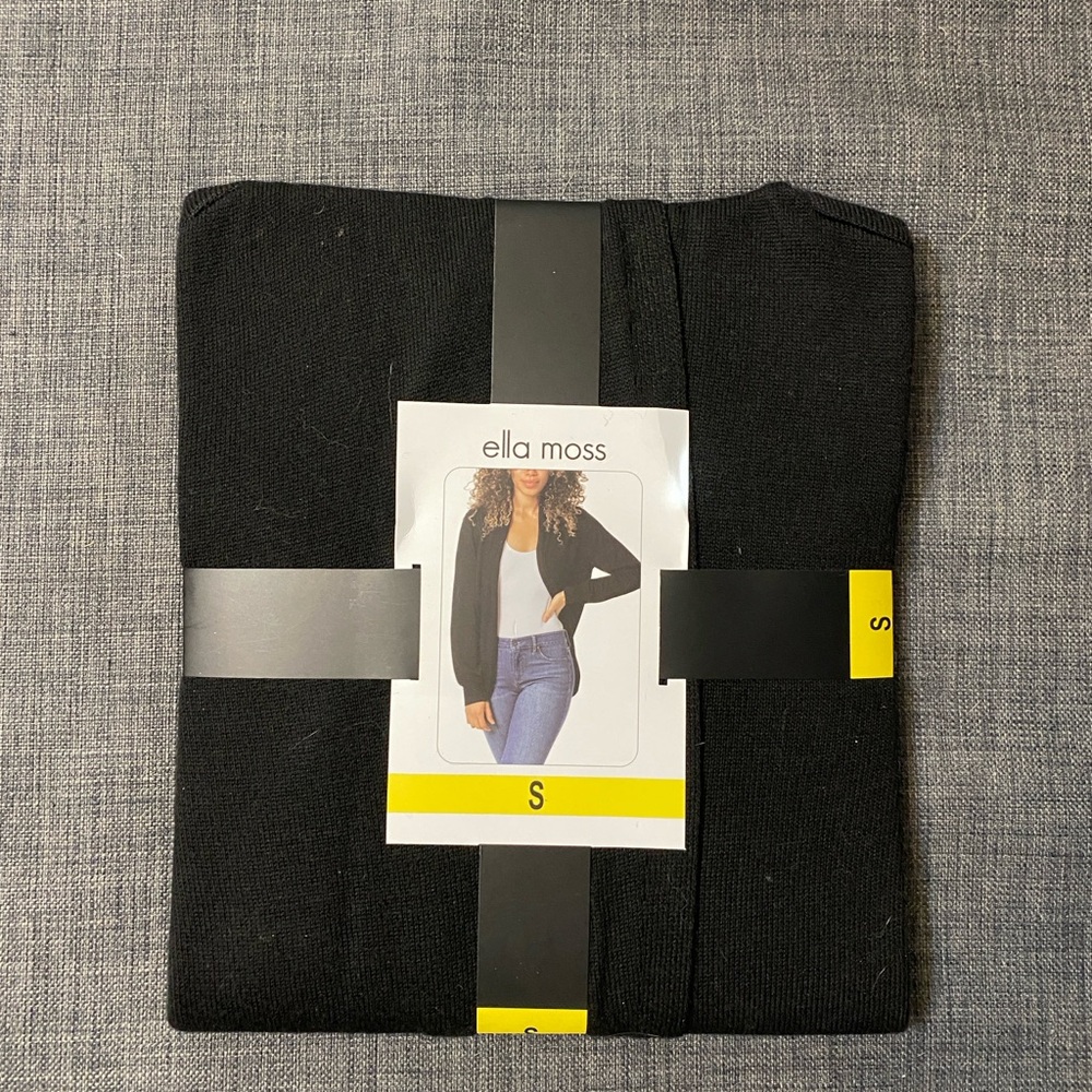 Ella Moss Black Cardigan Sweater - Size S